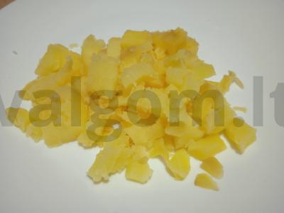 Salotas „Auksinė žuvelė“ su jūros ešeriu Žingsnis 1