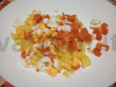 Salotas „Auksinė žuvelė“ su jūros ešeriu Žingsnis 3