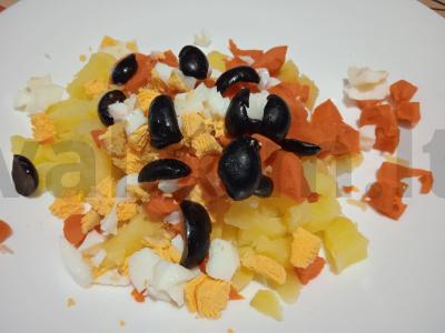 Salotas „Auksinė žuvelė“ su jūros ešeriu Žingsnis 4