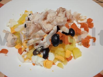 Salotas „Auksinė žuvelė“ su jūros ešeriu Žingsnis 6