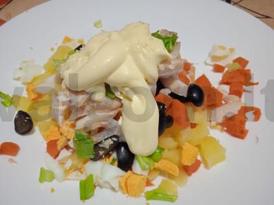 Salotas „Auksinė žuvelė“ su jūros ešeriu Žingsnis 8