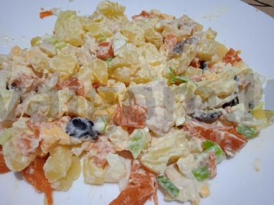 Salotas „Auksinė žuvelė“ su jūros ešeriu Žingsnis 9