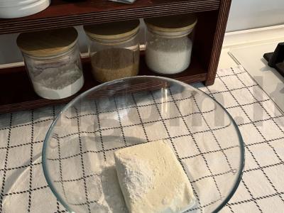 Vaniliniai varškėčiai „Širdelės“ Žingsnis 1