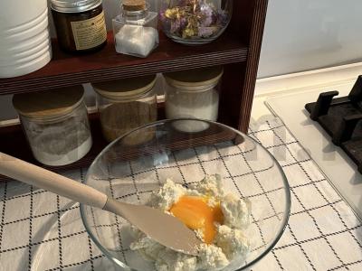 Vaniliniai varškėčiai „Širdelės“ Žingsnis 3