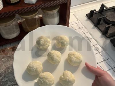 Vaniliniai varškėčiai „Širdelės“ Žingsnis 7