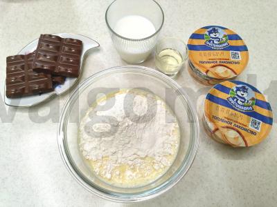 Blynų ritinys su šokoladu Žingsnis 1