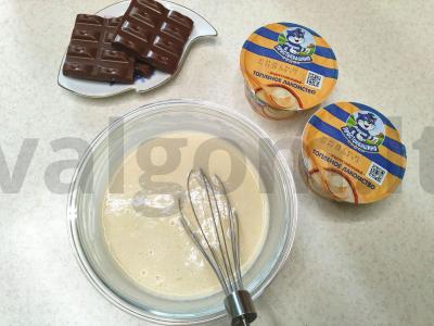 Blynų ritinys su šokoladu Žingsnis 2