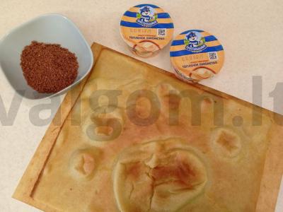 Blynų ritinys su šokoladu Žingsnis 3