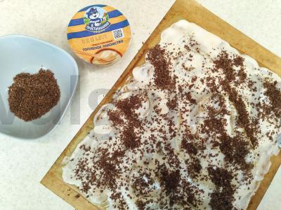 Blynų ritinys su šokoladu Žingsnis 4