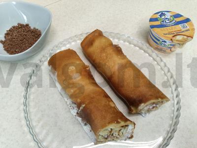 Blynų ritinys su šokoladu Žingsnis 5