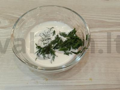 Bulvės su storžuviu orkaitėje Žingsnis 2