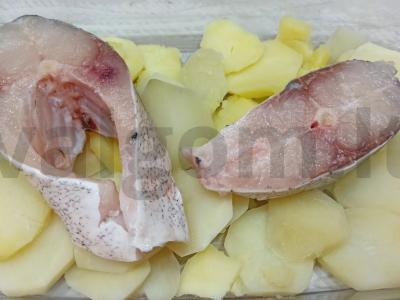 Bulvės su storžuviu orkaitėje Žingsnis 3