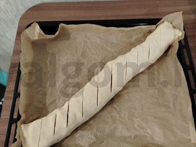 Riešutų štrudelis su cinamonu Žingsnis 3