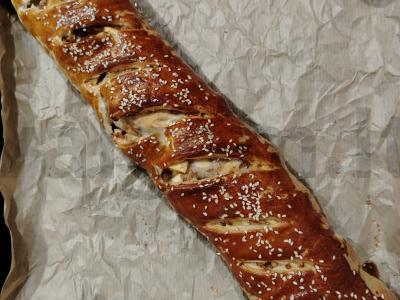 Riešutų štrudelis su cinamonu Žingsnis 5