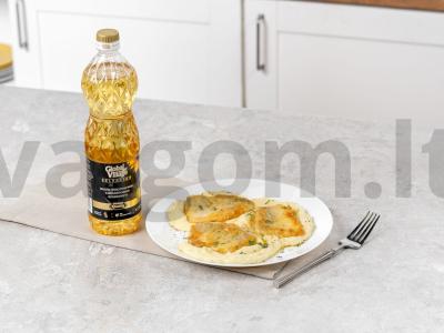 Kepta žuvis miltų apvalkale pagrindine nuotrauka