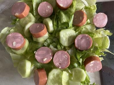 Salotas „Medžiotojų pieva“ su feta Žingsnis 3