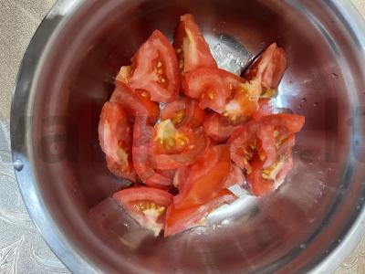 Salotas su kalendra ir majonezu Žingsnis 1