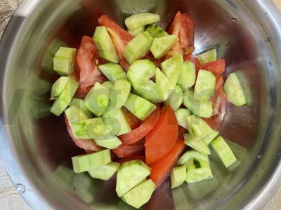 Salotas su kalendra ir majonezu Žingsnis 2