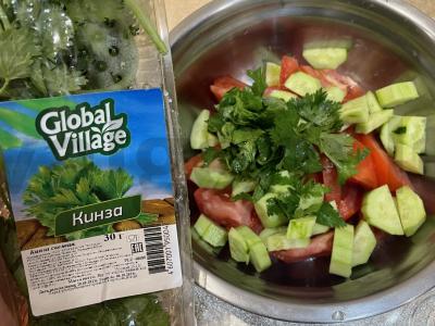 Salotas su kalendra ir majonezu Žingsnis 4