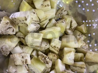 Daržovių sriuba su baklažanais ir vištiena Žingsnis 1