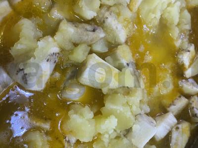 Daržovių sriuba su baklažanais ir vištiena Žingsnis 6