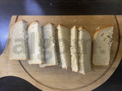 Sūrio skrudinta duona pusryčiams Žingsnis 3