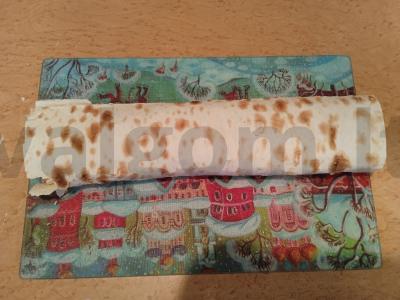 Lavašas su sūriu ir korėjietiška morkų salotomis Žingsnis 6