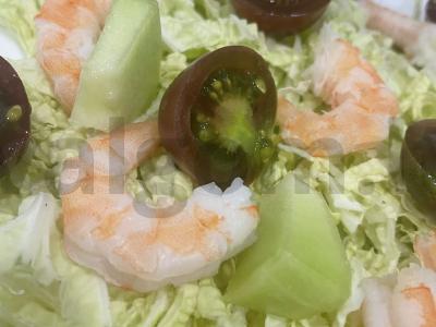 Salotas „Jūros grožis“ su krevetėmis Žingsnis 3