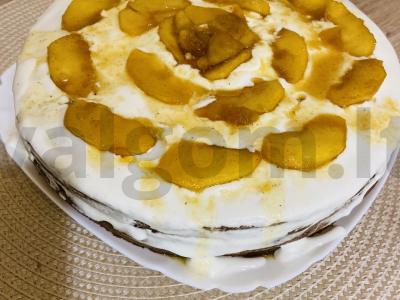 Greitas tortas be kepimo pagrindine nuotrauka