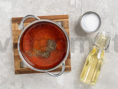 Traškūs bulvių pagaliukai su sūriu ir pomidorų padažu Žingsnis 6