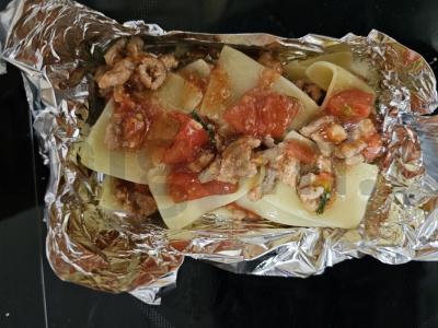 Mini lasagna su faršu ir daržovėmis Žingsnis 5