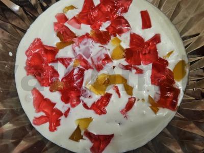 Želė tortas „Suskaldytas stiklas“ Žingsnis 4