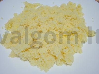 Vištienos širdelės, troškintos grietinėje su kuskusu Žingsnis 8