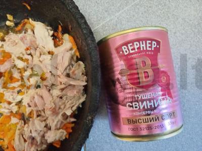 Grikių košė su kiaulienos troškiniu ir daržovėmis Žingsnis 3