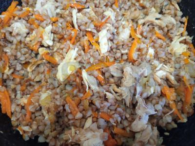 Grikių košė su kiaulienos troškiniu ir daržovėmis Žingsnis 6