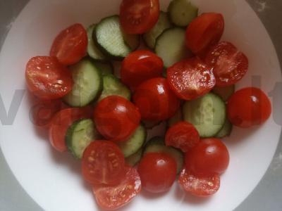 Salotas su kepta kiauliena ir rukola Žingsnis 4