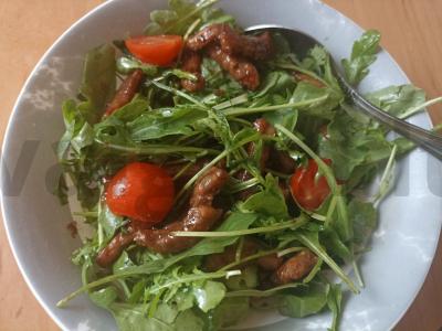 Salotas su kepta kiauliena ir rukola Žingsnis 7