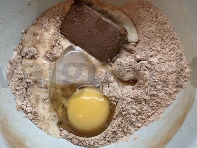 Švelnūs šokoladiniai sausainiai prie arbatos Žingsnis 2