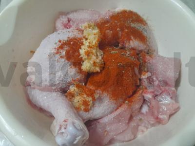 Kepta vištiena autoriniu marinatų Žingsnis 6