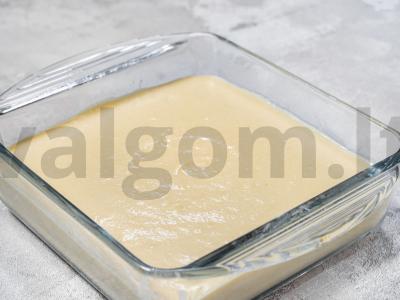 Paprastas mannikas su kefyru Žingsnis 5