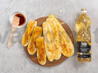 Cukinijų ir baklažanų ritinėliai su rikota ir džiovintais pomidorais Žingsnis 3