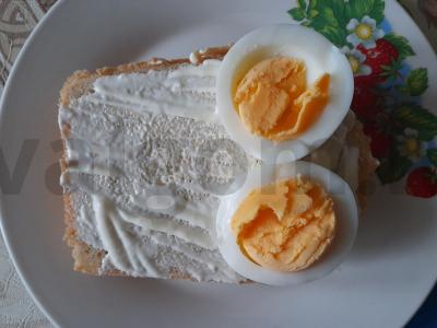 Sotūs sumuštinis su silke ir kiaušiniu Žingsnis 3