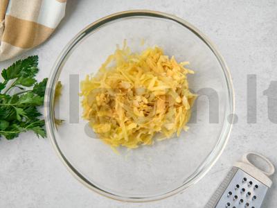 Vegetariškos moliūgų kotletai Žingsnis 1