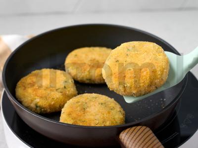 Vegetariškos moliūgų kotletai Žingsnis 6