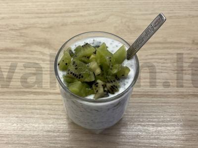 Čia pudingas su kiviais Žingsnis 5