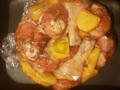 Vištienos kojos su bulvėmis orkaitėje Žingsnis 5