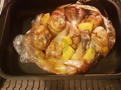 Vištienos kojos su bulvėmis orkaitėje Žingsnis 6