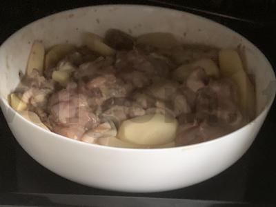 Kumpis, keptas su vištiena „Šventinis“ Žingsnis 4