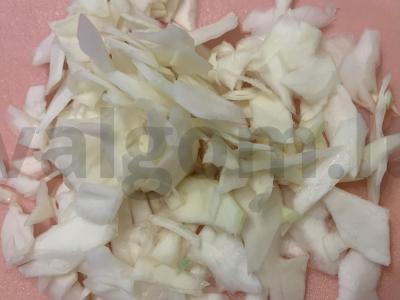 Kibinai su mielinėmis sluoksniuotu tešla, kopūstais ir ryžiais Žingsnis 4