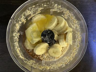 Šokoladiniai avižiniai migdolų sausainiai Žingsnis 4